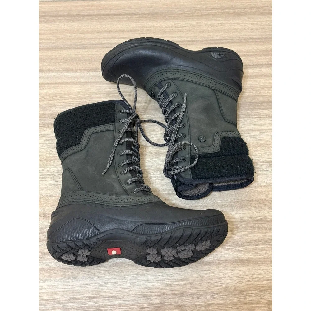 The North Face Women Boots 6‎ Black Shellista II Tall Waterproof Snow Gorpcore